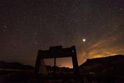 Rhyolite Ghost Town, Death Valley, Night Sky